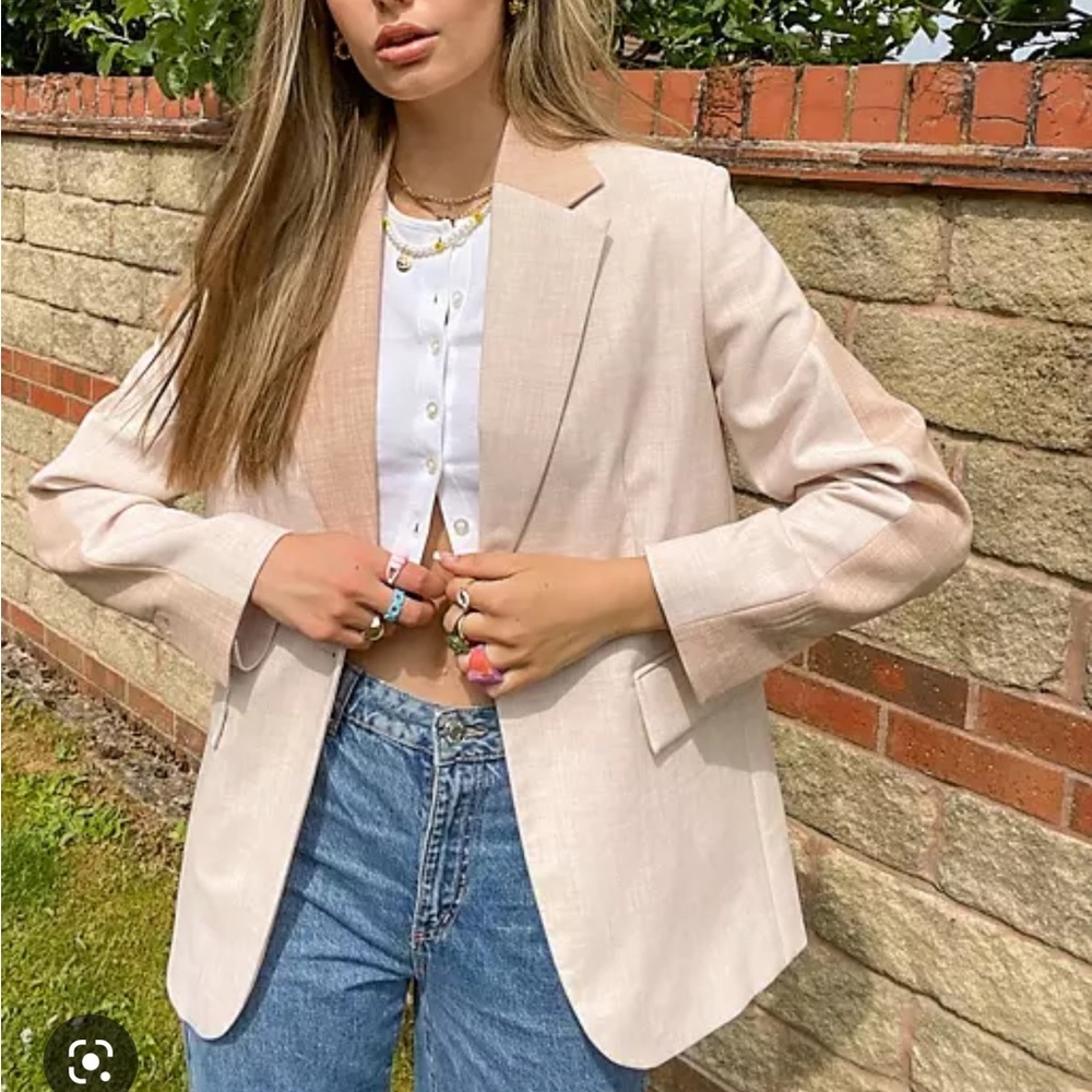 Topshop Color Block Blazer